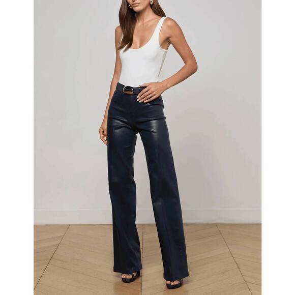 L'AGENCE Denim - NEW L'AGENCE clayton high rise wide leg jean in midnight